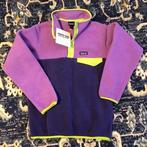 Nwt patagonia girl’s fleece size M (10)
